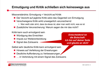 Teil 7: Mutige und ermutigende Kritik